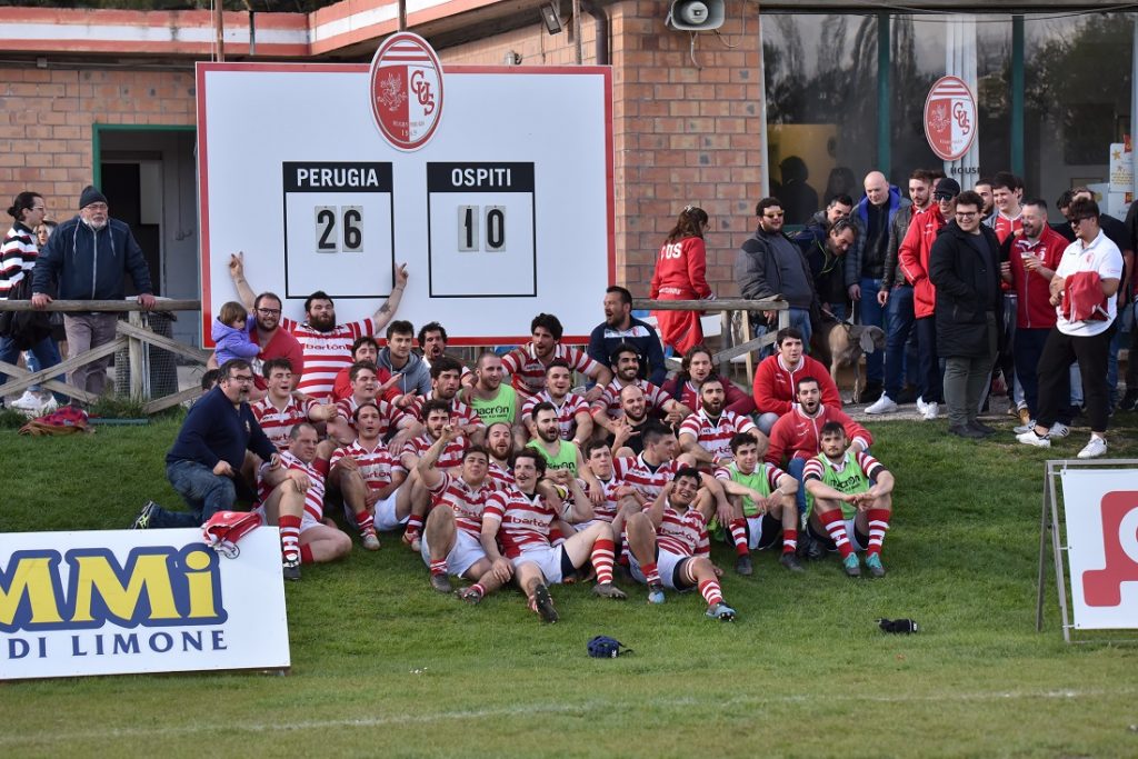 La Barton Rugby Perugia batte la capolista e conquista la salvezza